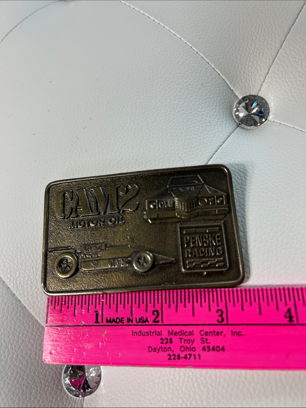 Vintage CAM2 Motor Oil / Penske Racing belt buckle - Picture 13 of 14